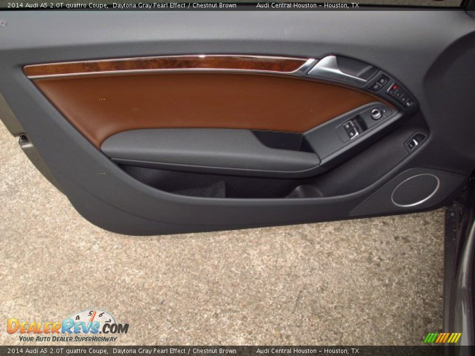 2014 Audi A5 2.0T quattro Coupe Daytona Gray Pearl Effect / Chestnut Brown Photo #9