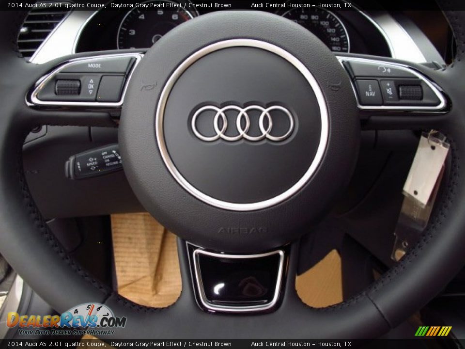2014 Audi A5 2.0T quattro Coupe Daytona Gray Pearl Effect / Chestnut Brown Photo #16