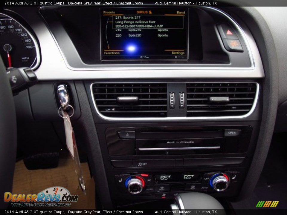 2014 Audi A5 2.0T quattro Coupe Daytona Gray Pearl Effect / Chestnut Brown Photo #19