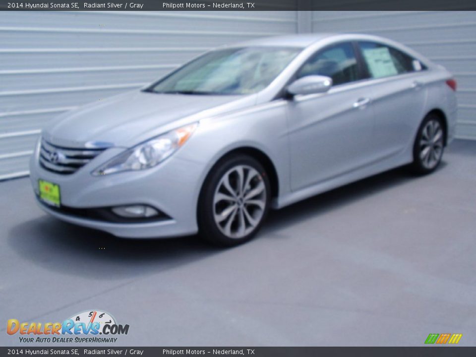 2014 Hyundai Sonata SE Radiant Silver / Gray Photo #7