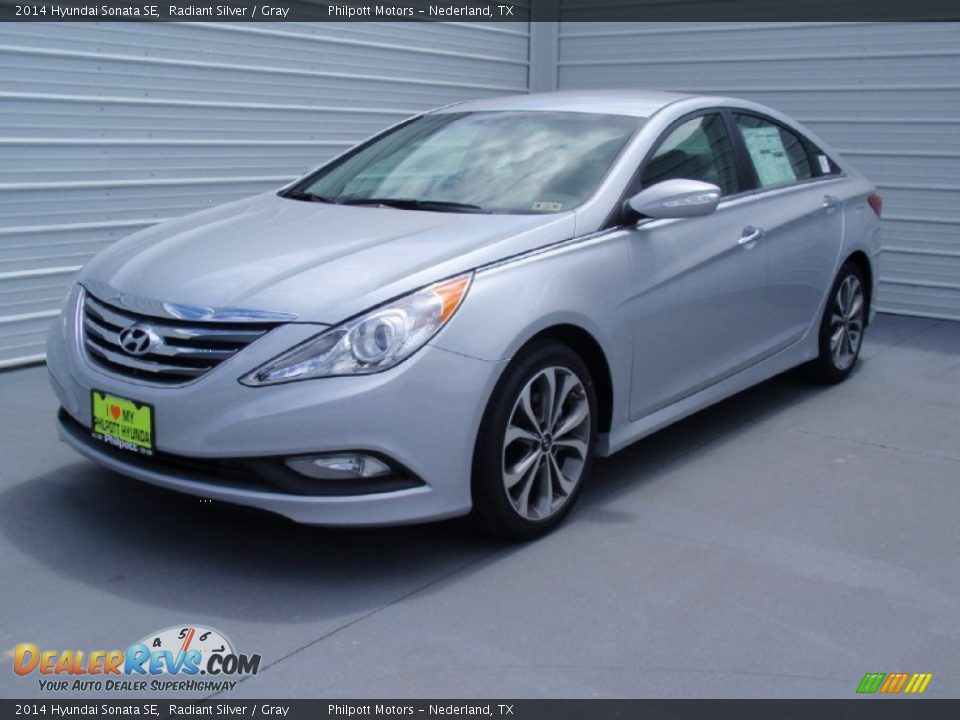 2014 Hyundai Sonata SE Radiant Silver / Gray Photo #8