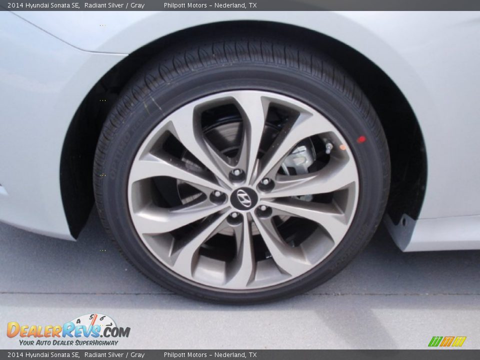 2014 Hyundai Sonata SE Radiant Silver / Gray Photo #13