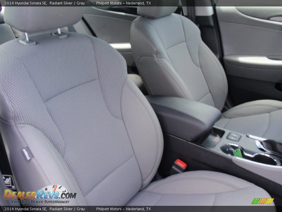2014 Hyundai Sonata SE Radiant Silver / Gray Photo #20