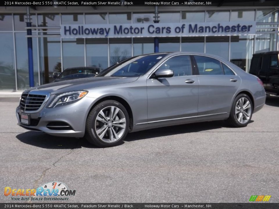 2014 Mercedes-Benz S 550 4MATIC Sedan Paladium Silver Metallic / Black Photo #1