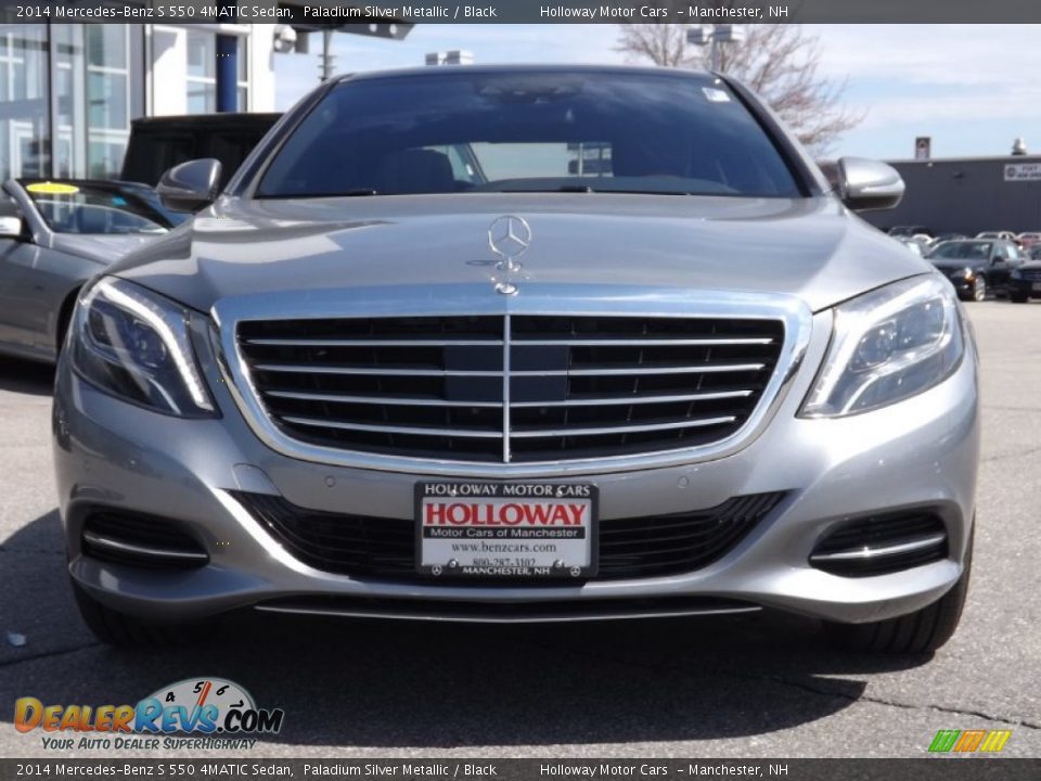 2014 Mercedes-Benz S 550 4MATIC Sedan Paladium Silver Metallic / Black Photo #2