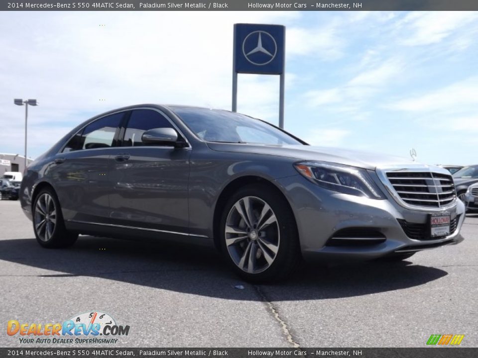 2014 Mercedes-Benz S 550 4MATIC Sedan Paladium Silver Metallic / Black Photo #3