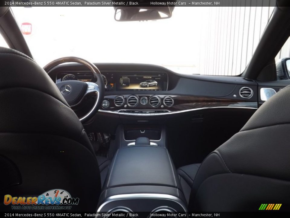 2014 Mercedes-Benz S 550 4MATIC Sedan Paladium Silver Metallic / Black Photo #10