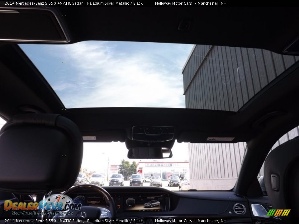 2014 Mercedes-Benz S 550 4MATIC Sedan Paladium Silver Metallic / Black Photo #11