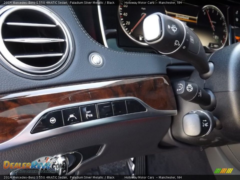 2014 Mercedes-Benz S 550 4MATIC Sedan Paladium Silver Metallic / Black Photo #13
