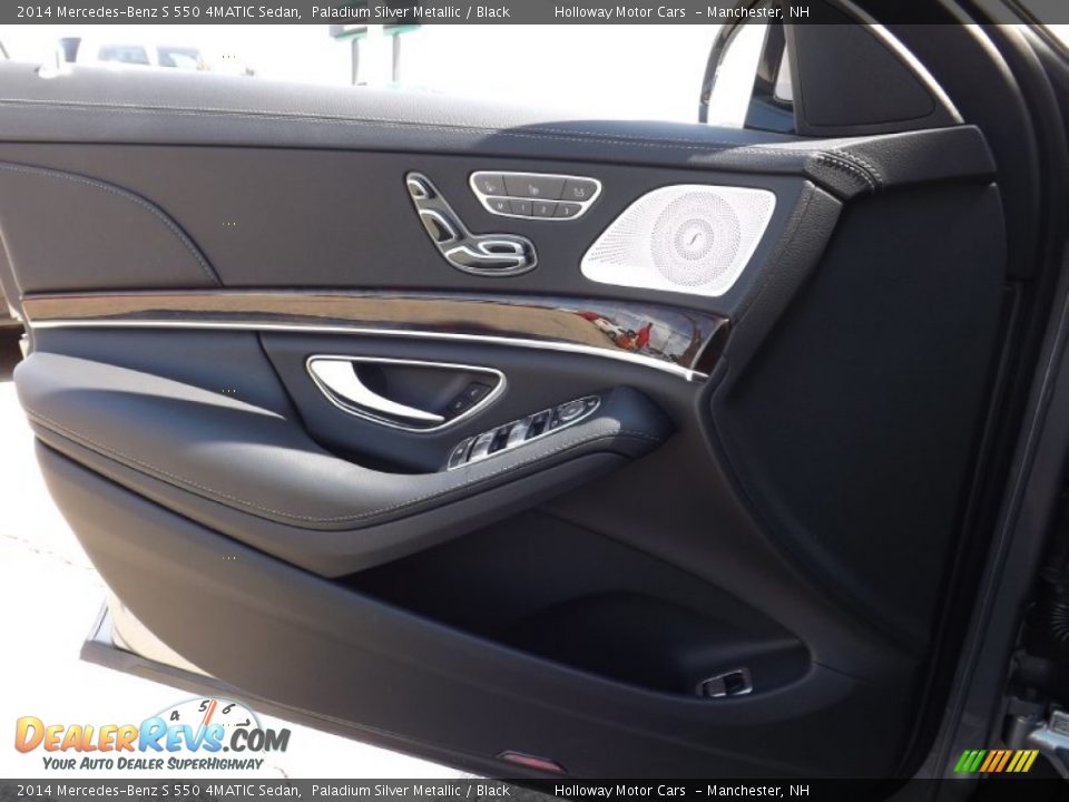 2014 Mercedes-Benz S 550 4MATIC Sedan Paladium Silver Metallic / Black Photo #17