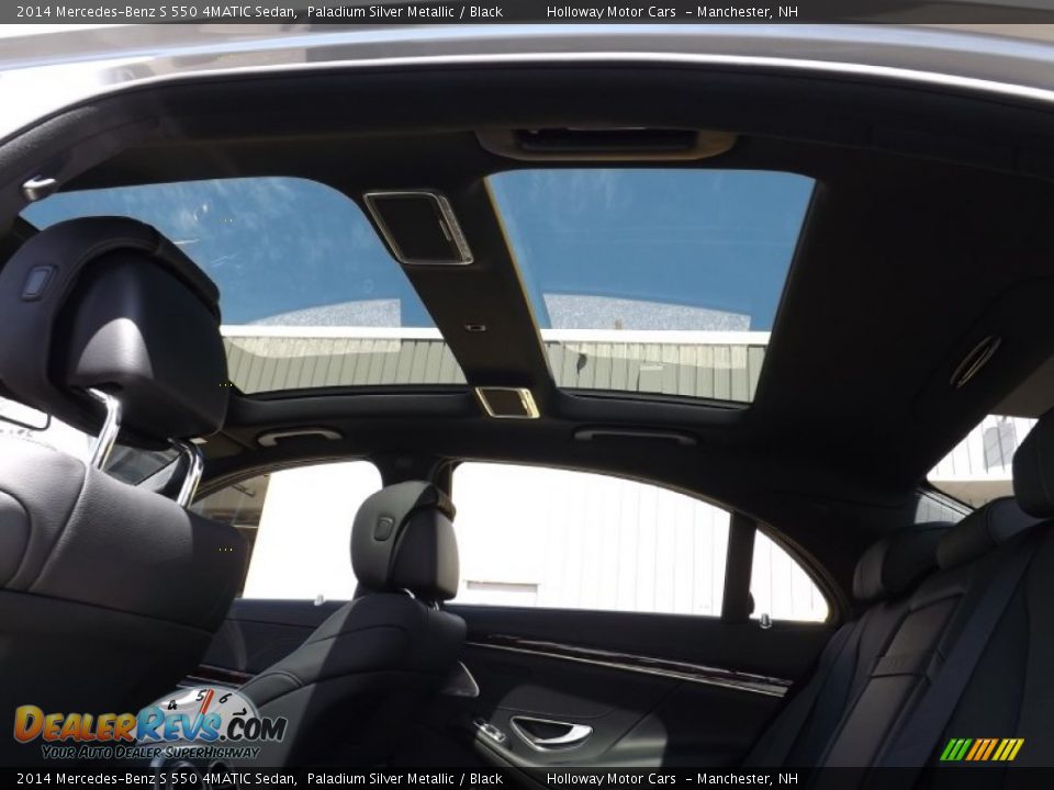 2014 Mercedes-Benz S 550 4MATIC Sedan Paladium Silver Metallic / Black Photo #21