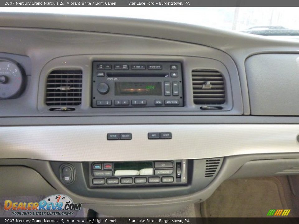 2007 Mercury Grand Marquis LS Vibrant White / Light Camel Photo #16