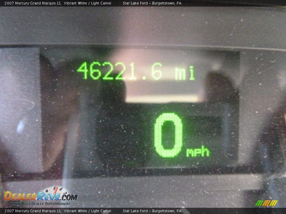 2007 Mercury Grand Marquis LS Vibrant White / Light Camel Photo #19