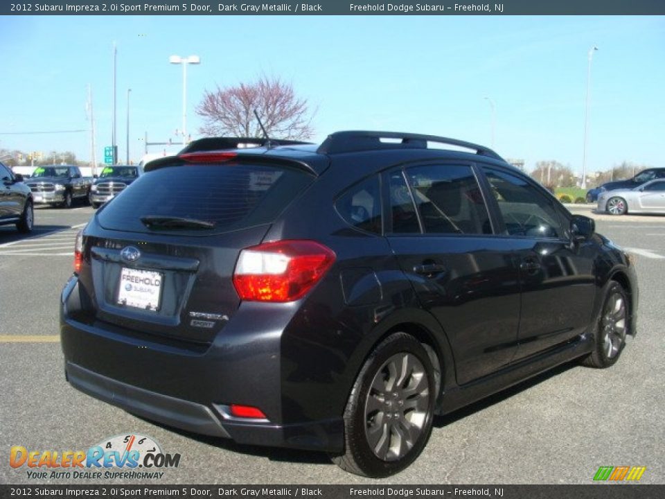 2012 Subaru Impreza 2.0i Sport Premium 5 Door Dark Gray Metallic / Black Photo #4