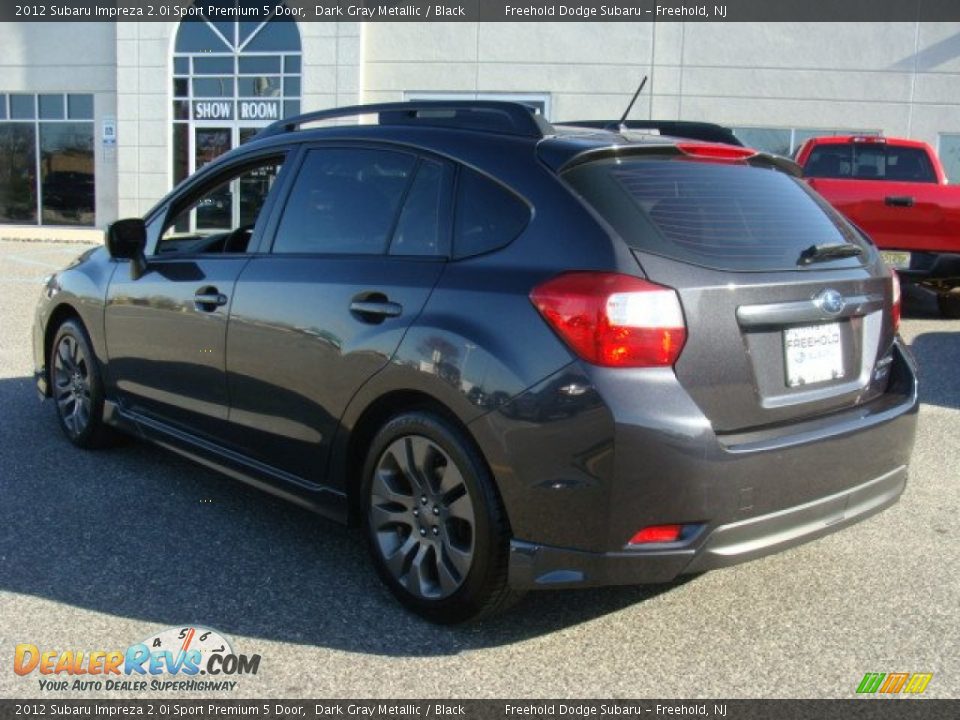 2012 Subaru Impreza 2.0i Sport Premium 5 Door Dark Gray Metallic / Black Photo #12