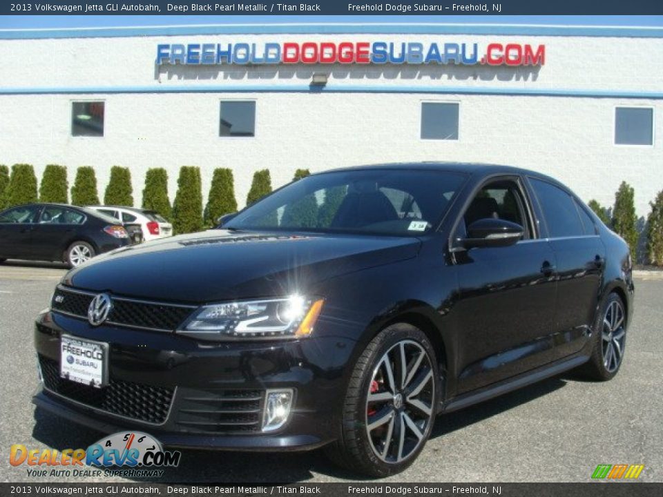 2013 Volkswagen Jetta GLI Autobahn Deep Black Pearl Metallic / Titan Black Photo #1