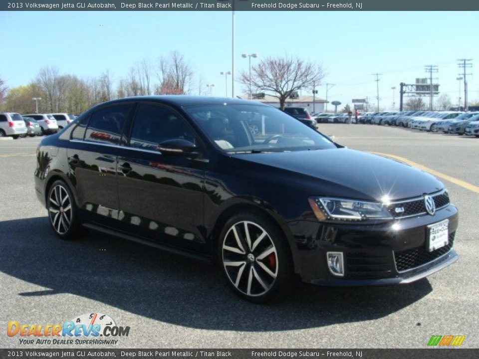 2013 Volkswagen Jetta GLI Autobahn Deep Black Pearl Metallic / Titan Black Photo #3