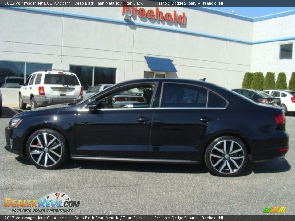 2013 Volkswagen Jetta GLI Autobahn Deep Black Pearl Metallic / Titan Black Photo #8