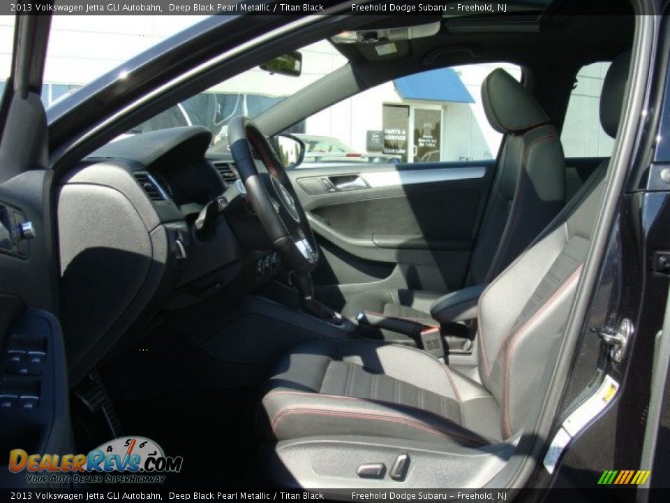 2013 Volkswagen Jetta GLI Autobahn Deep Black Pearl Metallic / Titan Black Photo #14