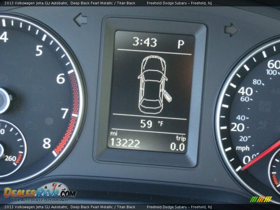 2013 Volkswagen Jetta GLI Autobahn Deep Black Pearl Metallic / Titan Black Photo #21