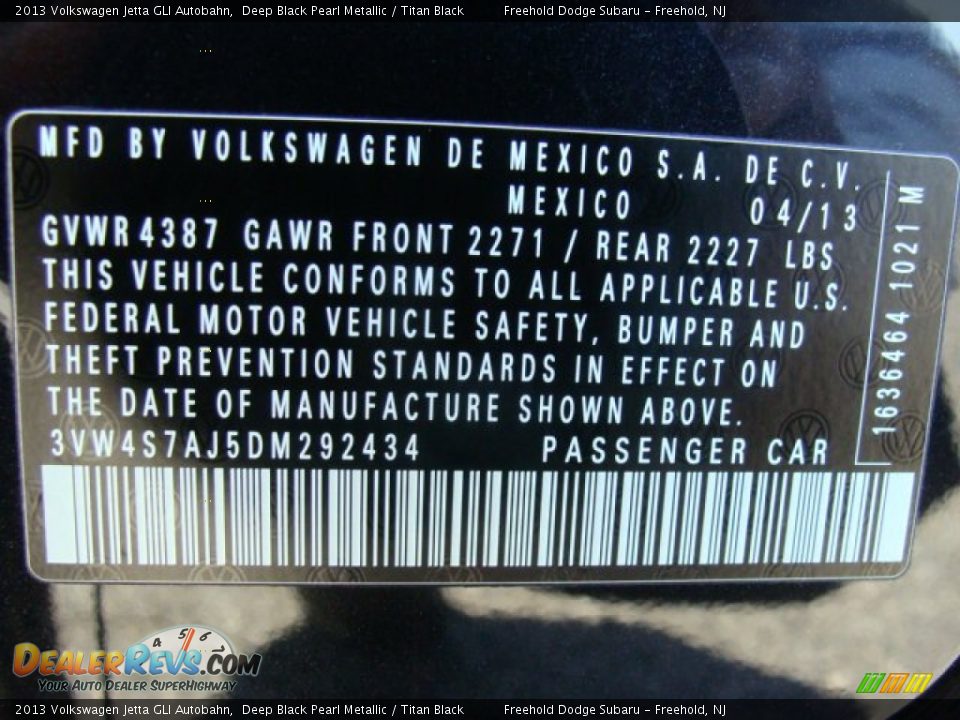 2013 Volkswagen Jetta GLI Autobahn Deep Black Pearl Metallic / Titan Black Photo #25