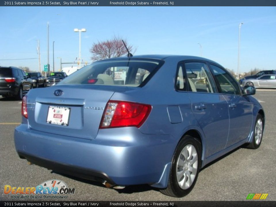 2011 Subaru Impreza 2.5i Sedan Sky Blue Pearl / Ivory Photo #4