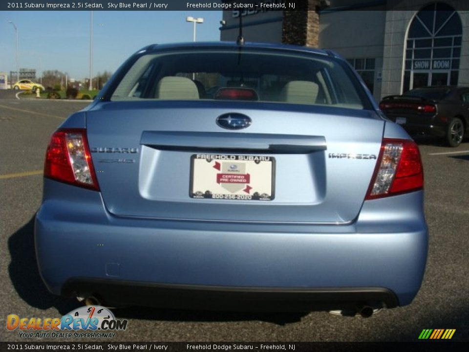 2011 Subaru Impreza 2.5i Sedan Sky Blue Pearl / Ivory Photo #5