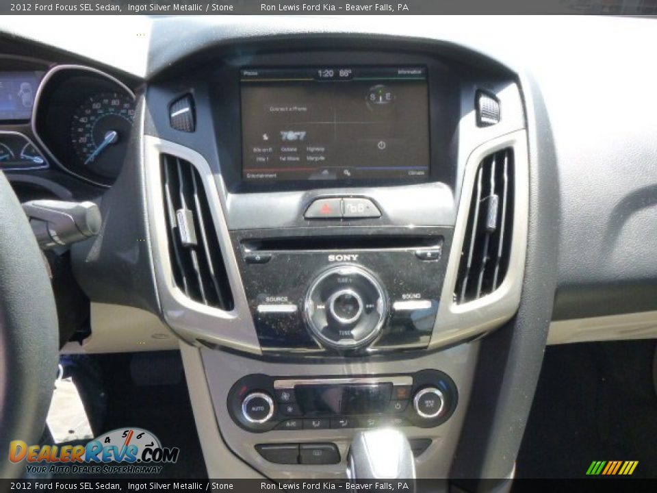 2012 Ford Focus SEL Sedan Ingot Silver Metallic / Stone Photo #16
