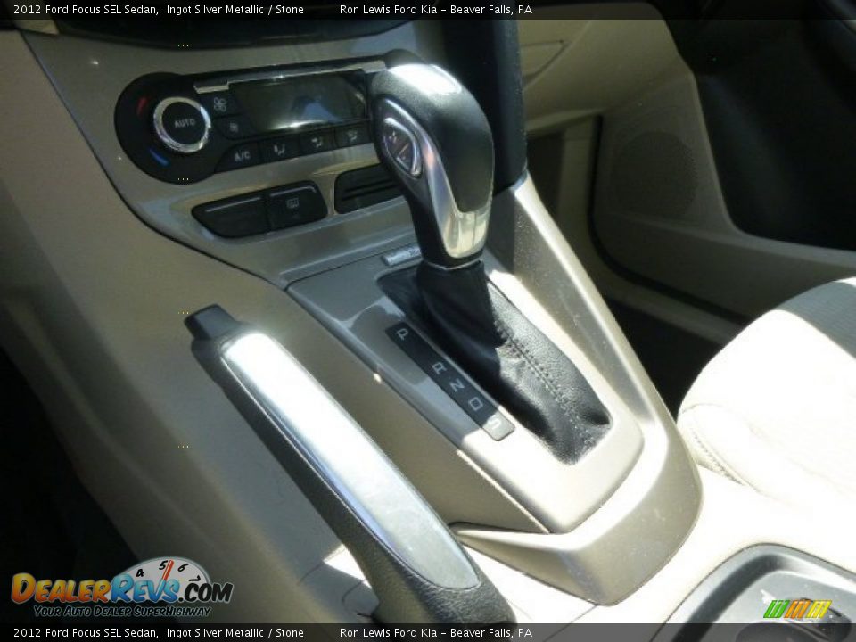2012 Ford Focus SEL Sedan Ingot Silver Metallic / Stone Photo #17