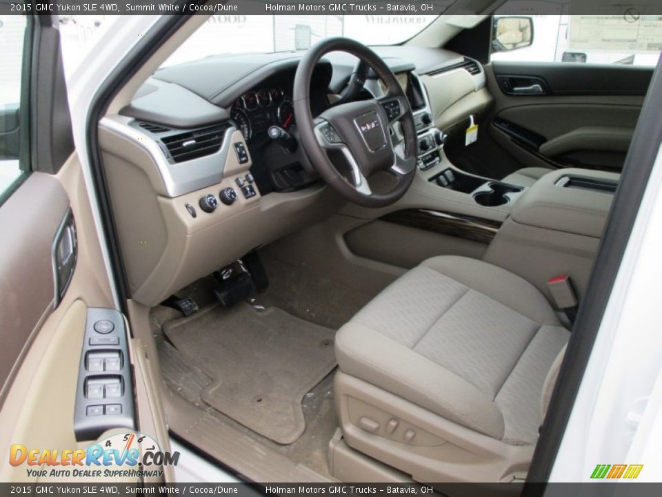 Cocoa/Dune Interior - 2015 GMC Yukon SLE 4WD Photo #5