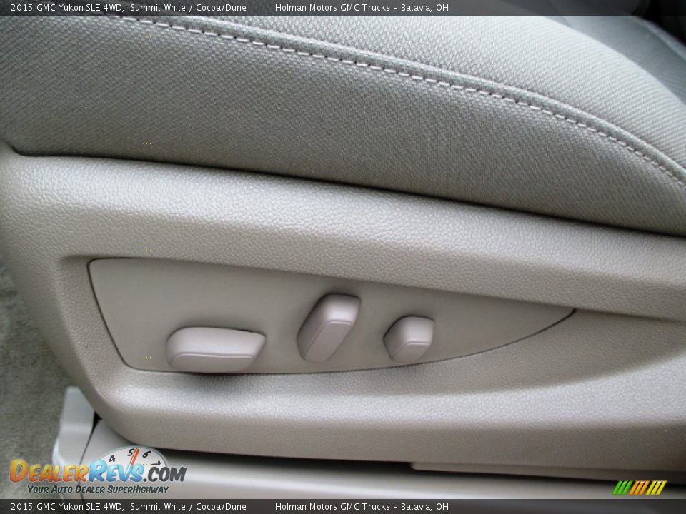 2015 GMC Yukon SLE 4WD Summit White / Cocoa/Dune Photo #6