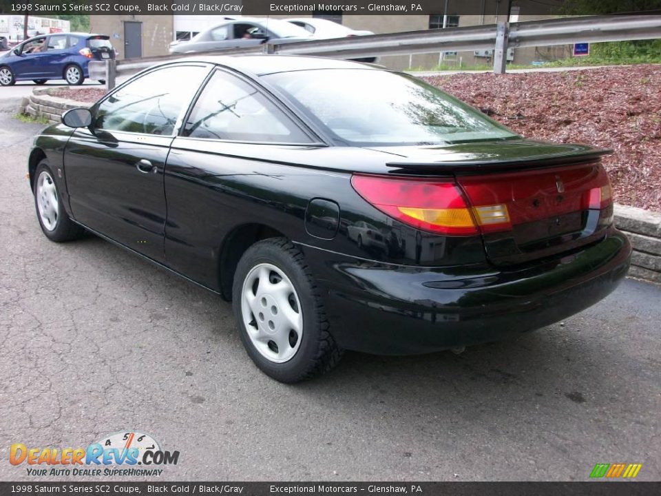 1998 Saturn S Series SC2 Coupe Black Gold / Black/Gray Photo #3