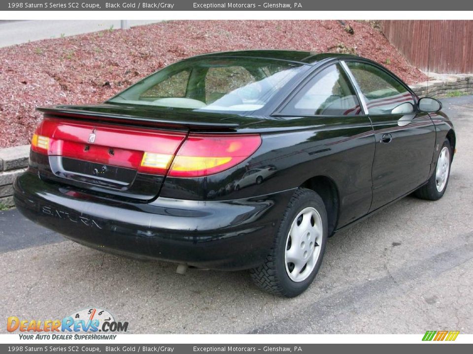 1998 Saturn S Series SC2 Coupe Black Gold / Black/Gray Photo #6