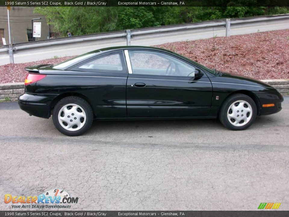1998 Saturn S Series SC2 Coupe Black Gold / Black/Gray Photo #7