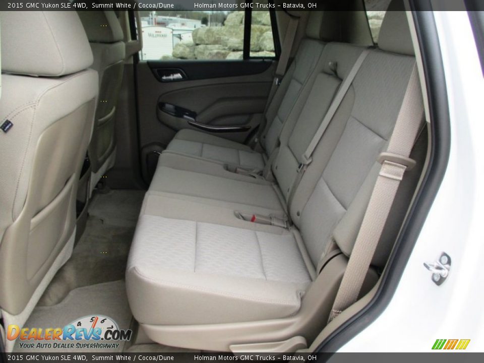 Rear Seat of 2015 GMC Yukon SLE 4WD Photo #23