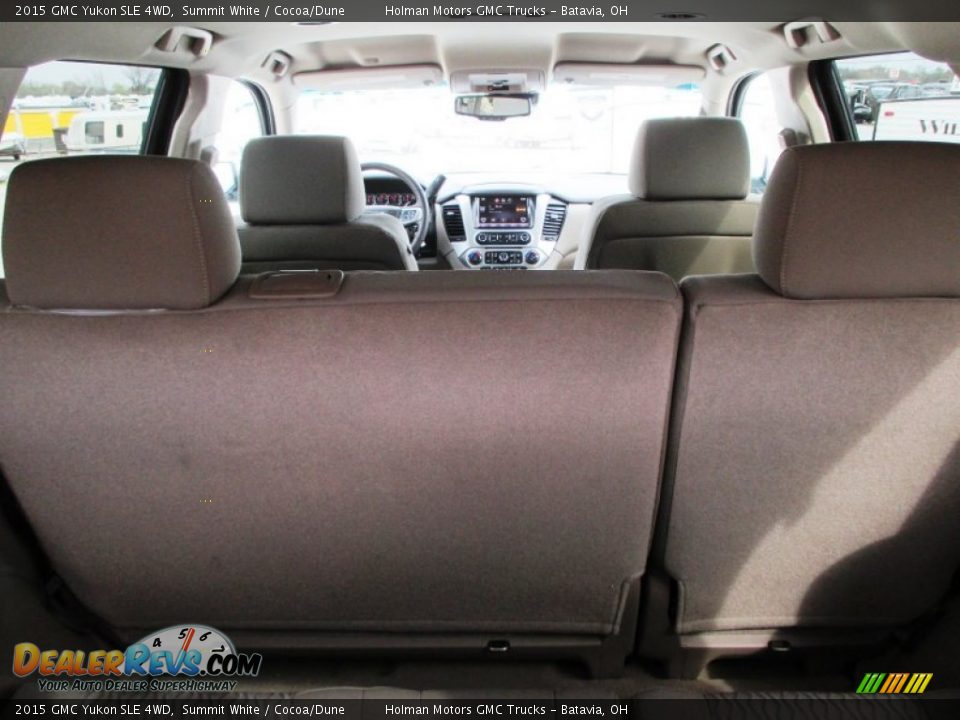 2015 GMC Yukon SLE 4WD Summit White / Cocoa/Dune Photo #27