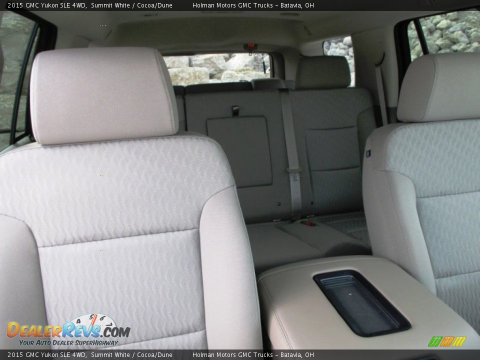2015 GMC Yukon SLE 4WD Summit White / Cocoa/Dune Photo #34