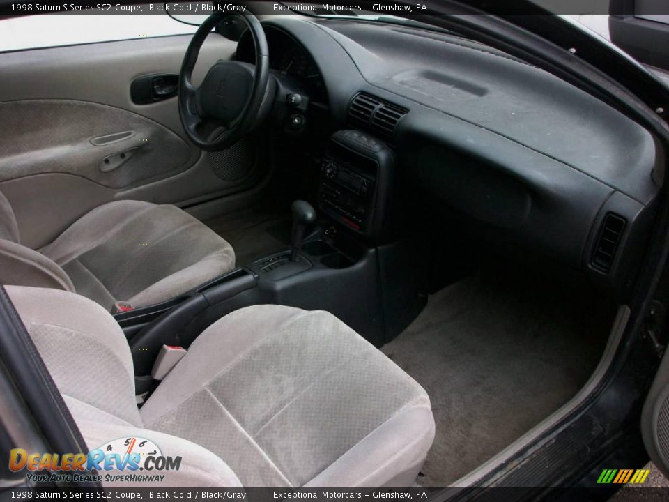 1998 Saturn S Series SC2 Coupe Black Gold / Black/Gray Photo #15
