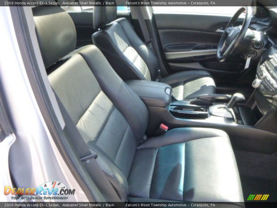 2009 Honda Accord EX-L Sedan Alabaster Silver Metallic / Black Photo #9
