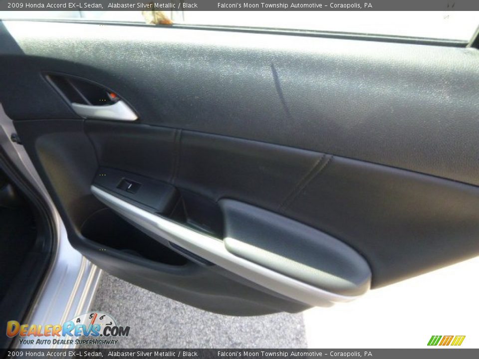2009 Honda Accord EX-L Sedan Alabaster Silver Metallic / Black Photo #13