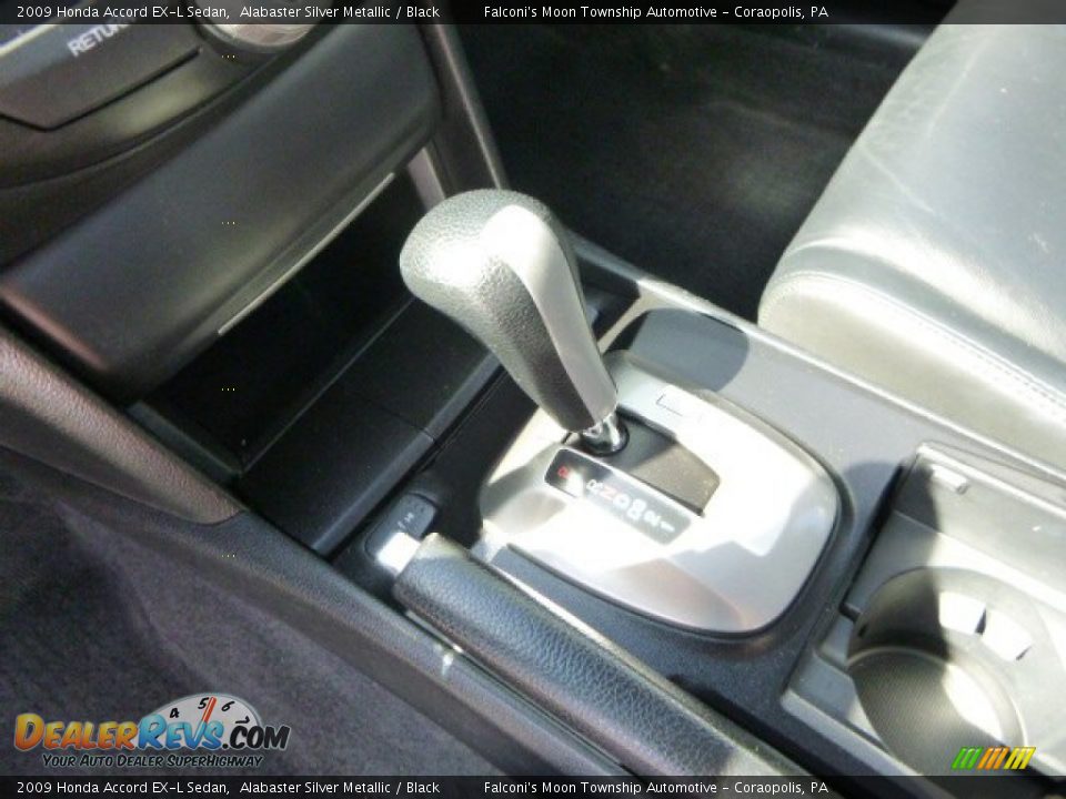 2009 Honda Accord EX-L Sedan Alabaster Silver Metallic / Black Photo #21