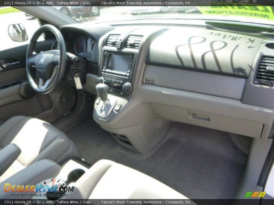 2011 Honda CR-V EX-L 4WD Taffeta White / Gray Photo #11