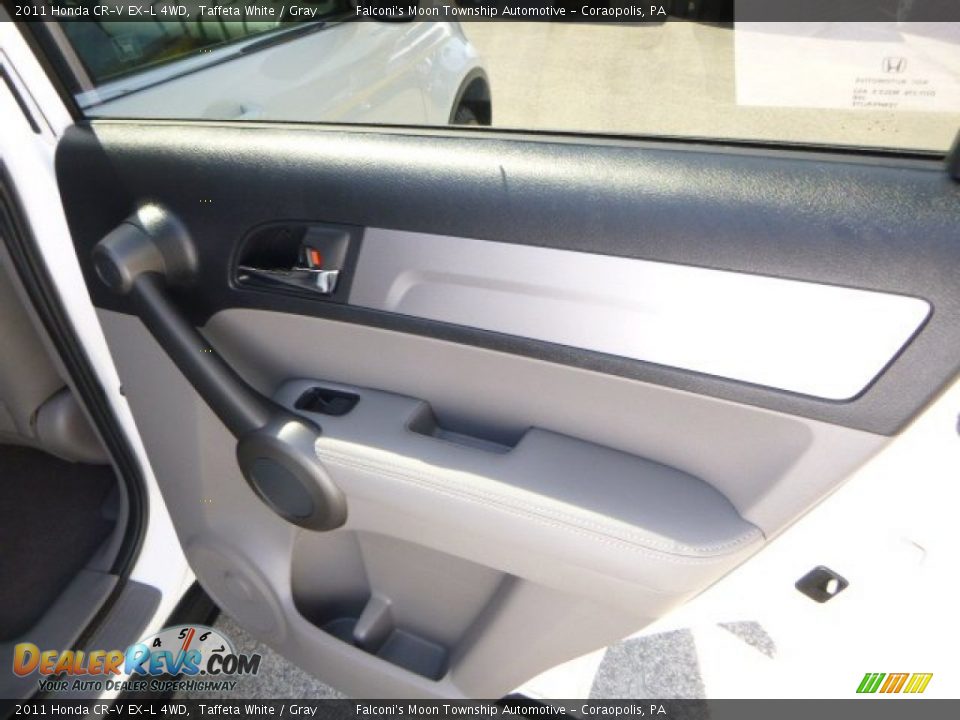 2011 Honda CR-V EX-L 4WD Taffeta White / Gray Photo #14