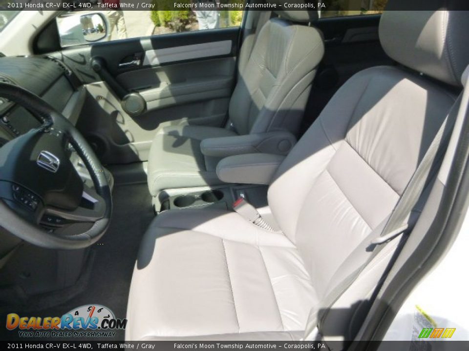 2011 Honda CR-V EX-L 4WD Taffeta White / Gray Photo #15