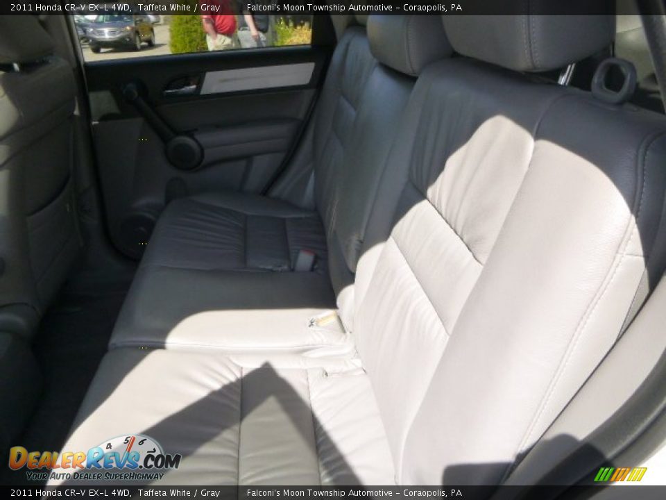 2011 Honda CR-V EX-L 4WD Taffeta White / Gray Photo #16