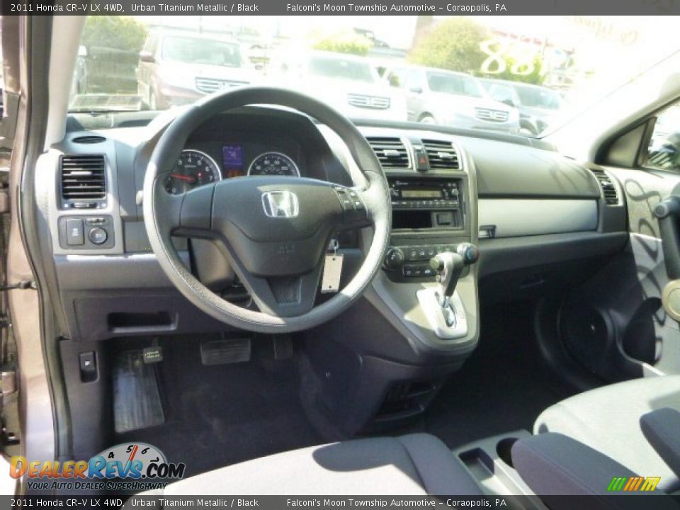 2011 Honda CR-V LX 4WD Urban Titanium Metallic / Black Photo #17