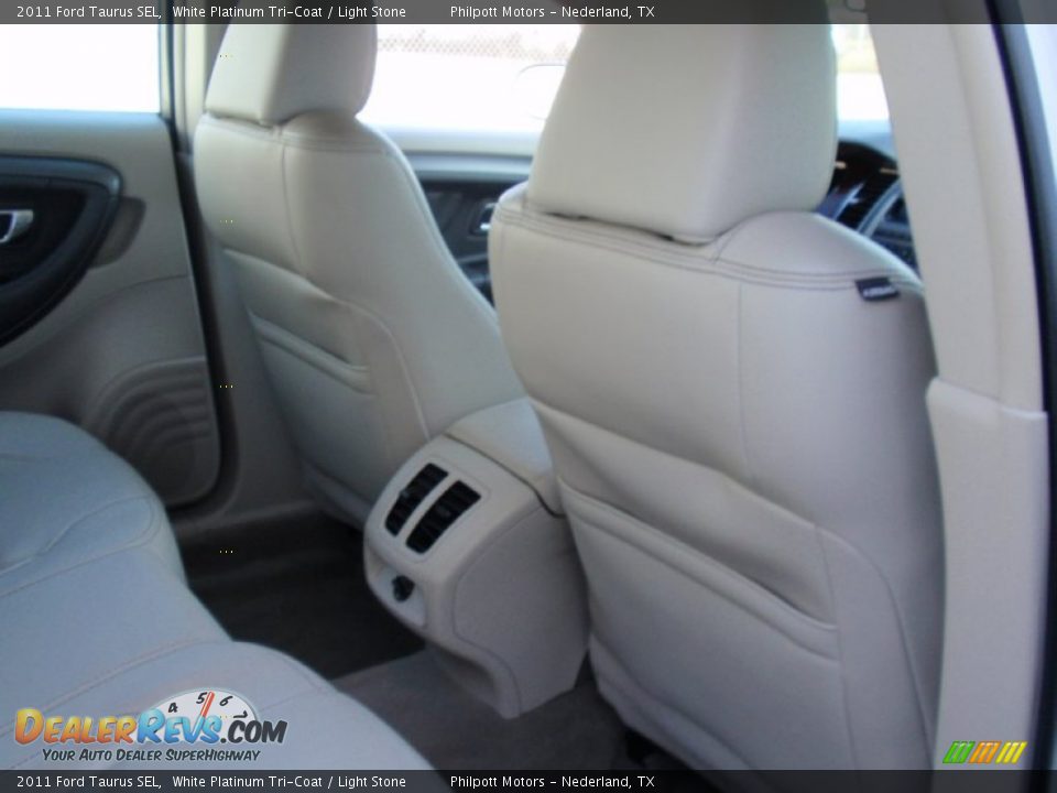 2011 Ford Taurus SEL White Platinum Tri-Coat / Light Stone Photo #27