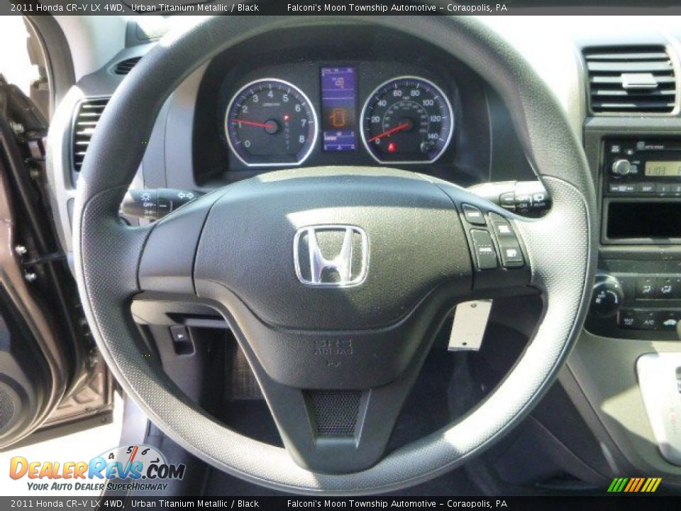 2011 Honda CR-V LX 4WD Urban Titanium Metallic / Black Photo #22