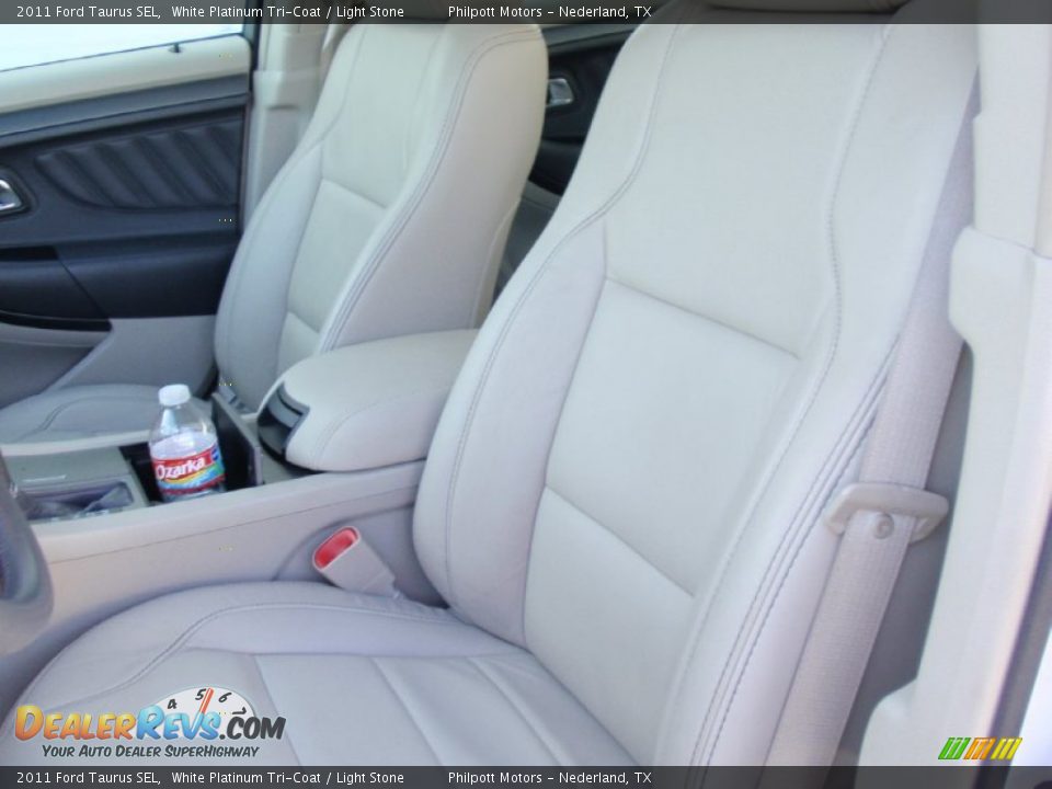 2011 Ford Taurus SEL White Platinum Tri-Coat / Light Stone Photo #36