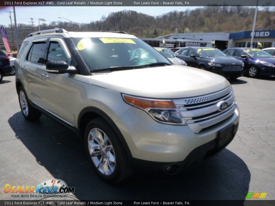 2011 Ford Explorer XLT 4WD Gold Leaf Metallic / Medium Light Stone Photo #2